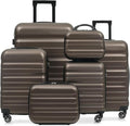 Merax Luggage Set 6 Piece, Hardshell ABS Suitcases by Merax