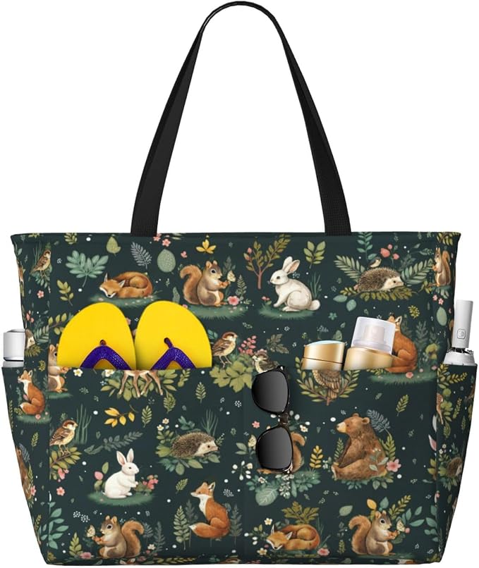 Beach Bag for Women Beach Tote Bag Waterproof Sandproof Large Bags by NLZI