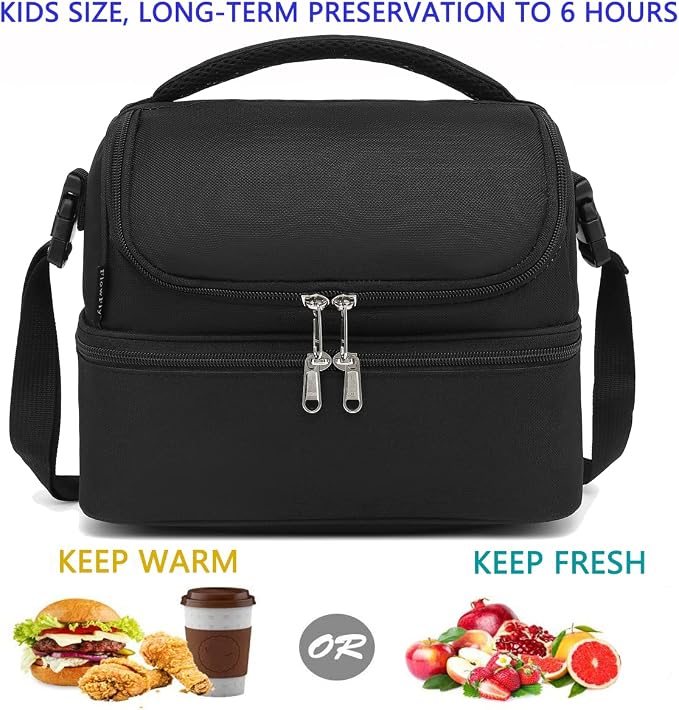 FlowFly Double Decker Cooler Insulated Lunch Bag Large Tote - Image 2
