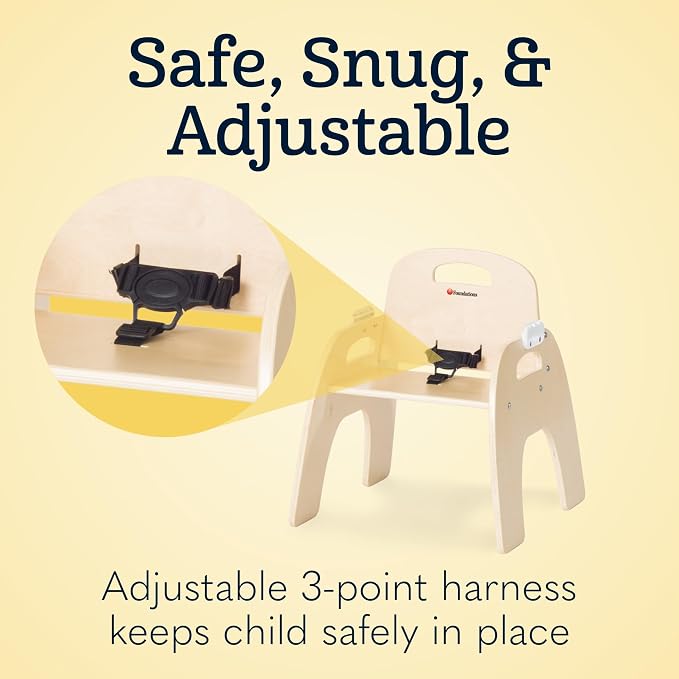 Foundations Easy Serve 7" Wood Feeding Chair - Image 7