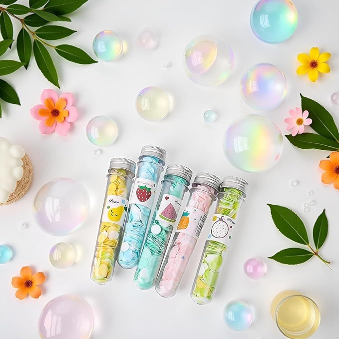 5 Box Multicolor Mini Portable Disposable Travel Paper Soap Sheets Foaming Hand - Image 2