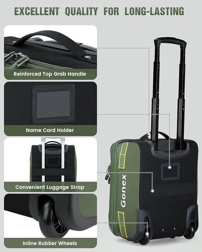 Gonex Waterproof Underseat Carry on Luggage - Image 6