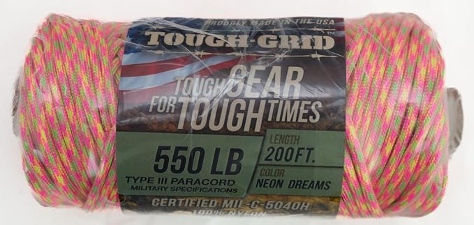 TOUGH-GRID 550 Paracord Rope Nylon Parachute Cord, Made in USA Survival Kit - Image 3
