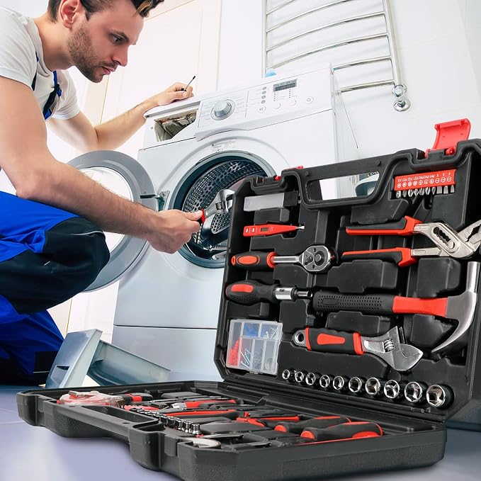 Yougfin 120 Piece Tool Set General Household Hand Kit - Image 3