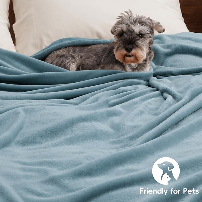 PHF Ultra Soft Fleece Throw Blanket, No Shed No Pilling Luxury Plush Cozy - Image 5