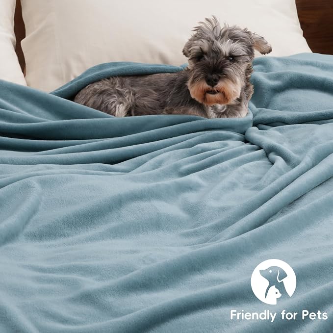 PHF Ultra Soft Fleece Blanket Queen Size, No Shed No Pilling Luxury Plush Cozy - Image 5