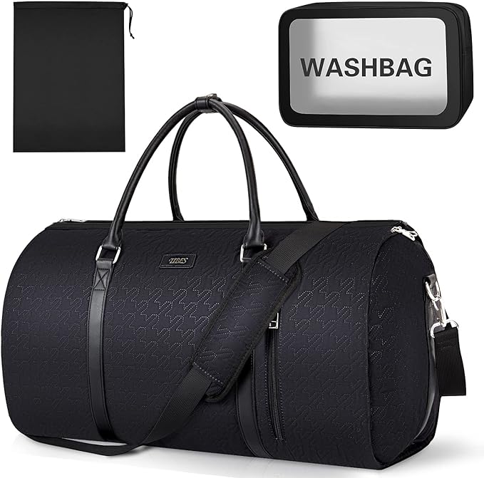 Garment Bag for Travel Convertible Carry On Garment Bag Large Travel Duffel by TIBES
