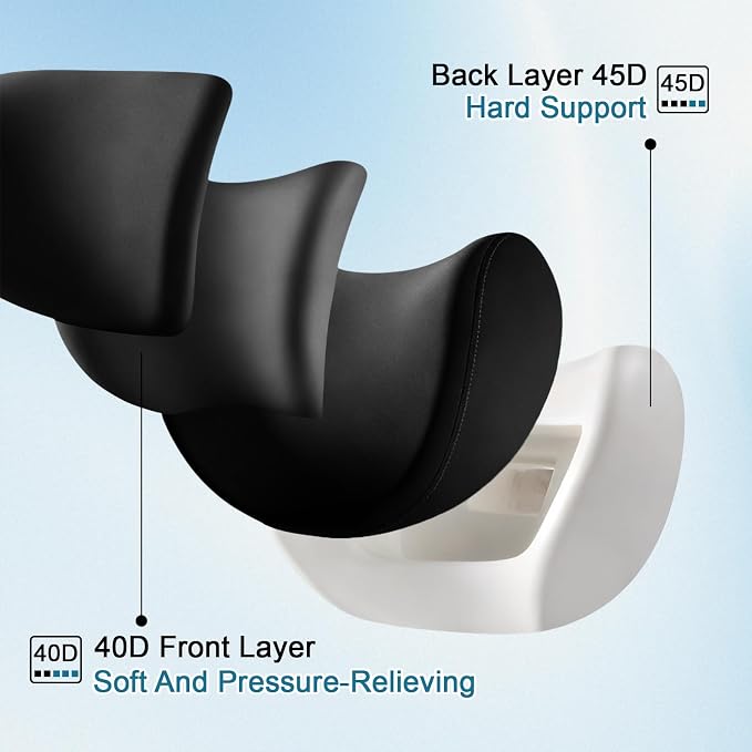 2Pcs 2025 Double-Layer Car Pillow, Cloud-Like Comfort Car Neck Pillow, Dual - Image 4