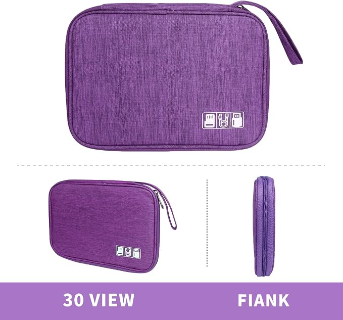 Electronics Travel Organizer, Portable Waterproof Electronic Travel Storage Bag - Image 6
