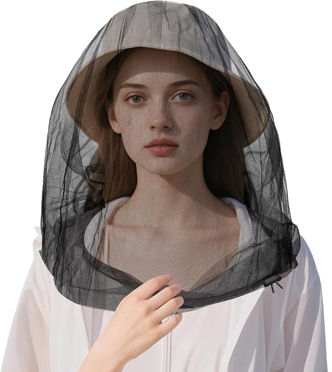 Oversized Mosquito Net 42 x 25 Inches Ultra Large Mosquito Head Net Face Neck by Unknown