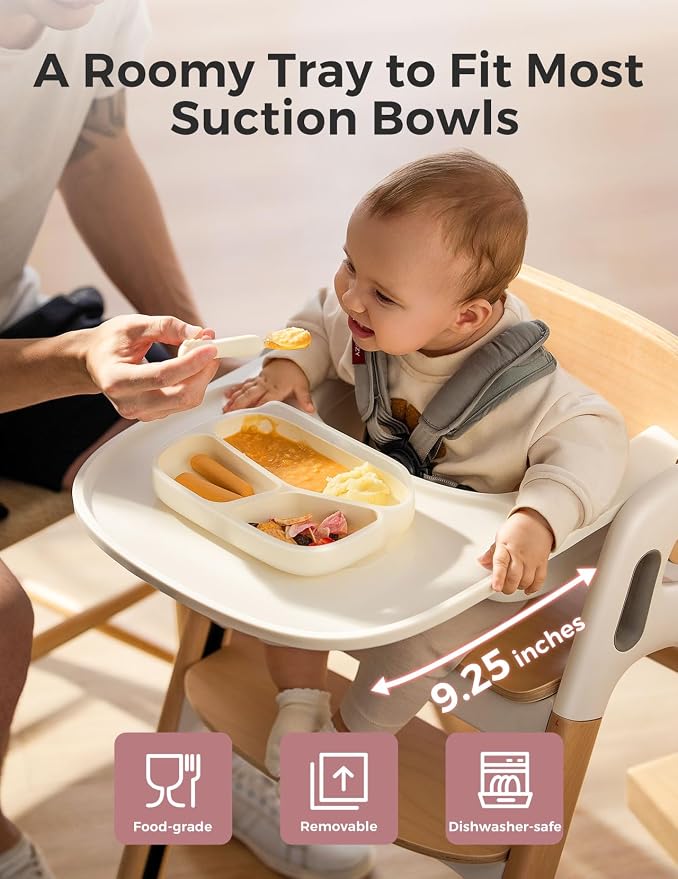 Momcozy DinerPal Wooden High Chair - Image 6