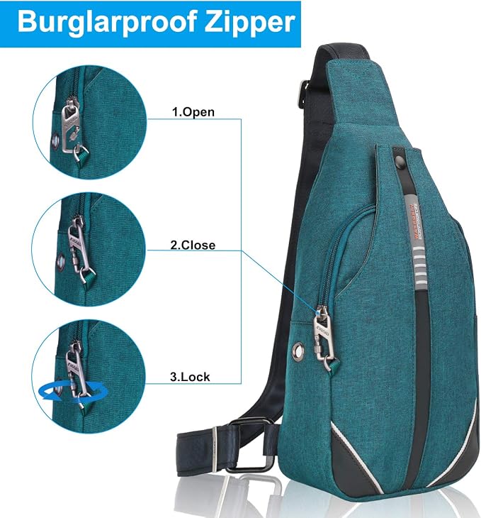 WATERFLY Small Crossbody Sling Backpack Anti Theft Backpack - Image 2