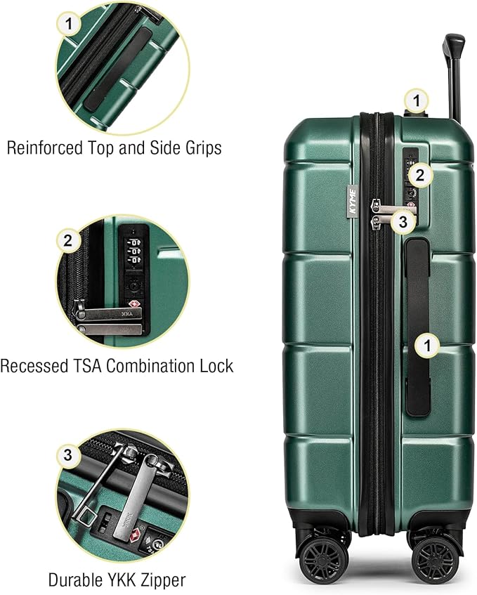 KYME 26 Inch Luggage TSA Approved Hardshell 26" Suitcases - Image 5