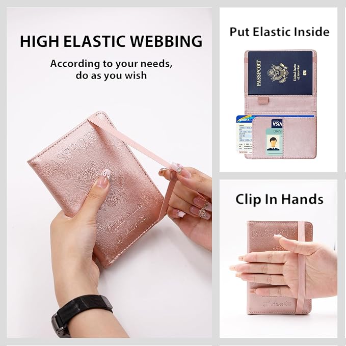Melsbrinna Premium Leather Passport Holder Covers Case, Waterproof Rfid - Image 2