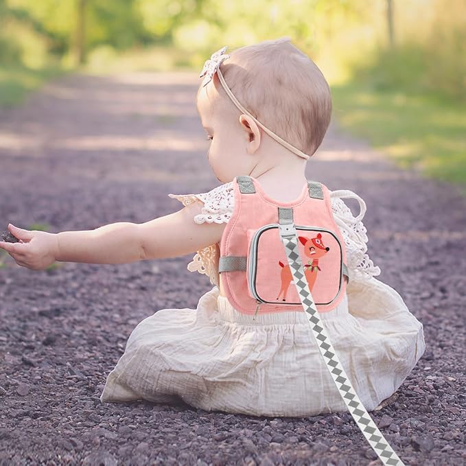 Accmor Toddler Harness Leash + Anti Lost Wrist Link, Cute Deer Kids Harness - Image 5