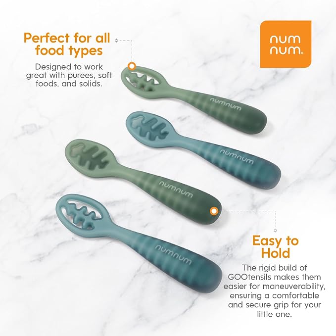NumNum Baby Spoons Set, Baby Essentials Pre-Spoon GOOtensils - Image 7