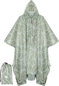 PTEROMY Hooded Rain Poncho for Adult by PTEROMY