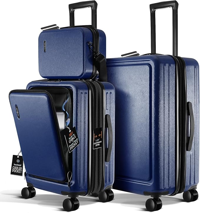 Luggage Sets 3 Piece, 22 Inch Carry on Luggage and 24 Inch Suitcases by TravelArim