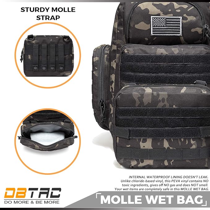 Diaper Bag Backpack for Dad, DBTAC Large Baby Nappy Bag for Men w/Changing Mat - Image 9
