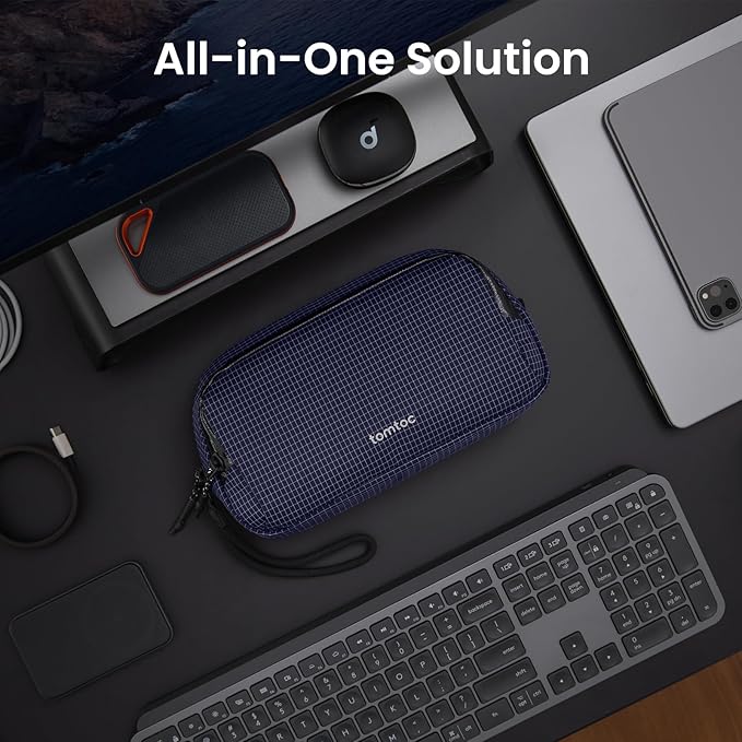 tomtoc Electronic Organizer Travel Case Performance, Water Resistant Dual - Image 3