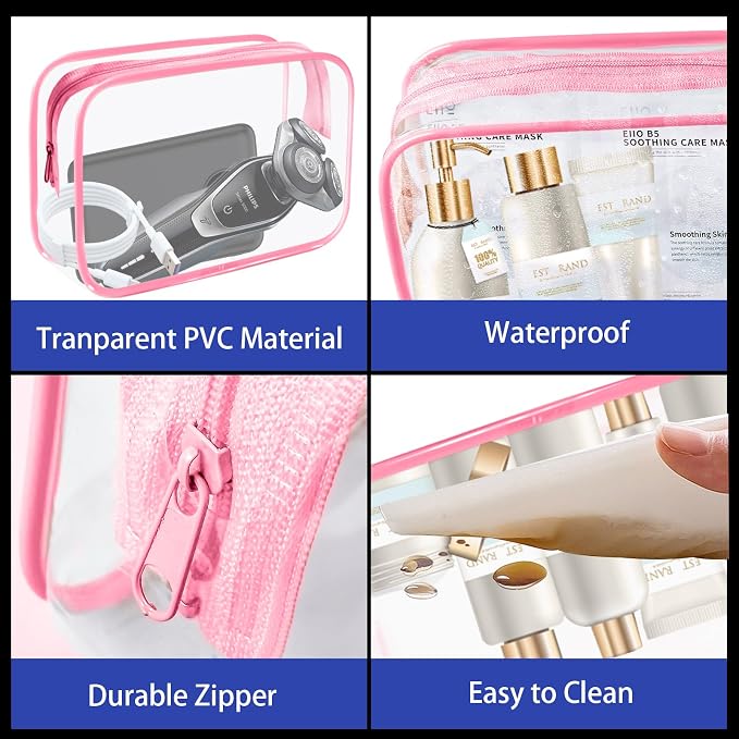 16-Piece Makeup Bags, Waterproof Toiletry Bag Carry Pouch Portable Cosmetic Bag - Image 4