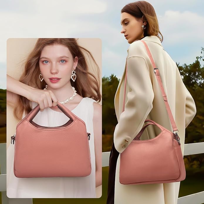 KOGTLA Genuine Leather Purses for Women, Crossbody Shoulder Bags - Image 2
