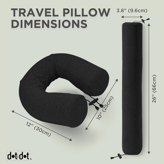 Dot&Dot Twist Memory Foam Travel Pillow - Image 2