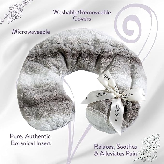 Sonoma Lavender Luxury Lavender Heatable/Chillable Neck Pillow, Microwaveable - Image 3