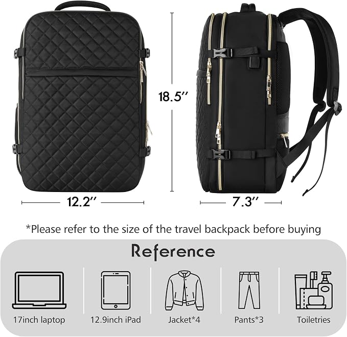 MOMUVO Travel Backpack for Women, Carry On Backpack Airline Approved - Image 5