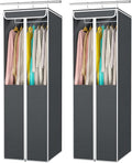 Univivi Garment Bags for Hanging Clothes, 2 Pack Large Clothes Storage Bags by Univivi