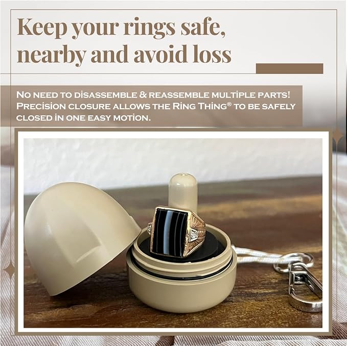 RING THING - Ring Holder Keychain, Jewelry Organizer and Storage, Portable - Image 8