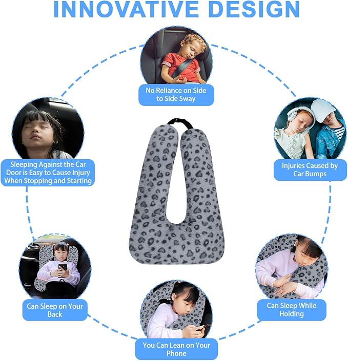 Travel Pillow, Travel Pillow for Kids, Sleeper Hold Pillow Travel, Removable - Image 5