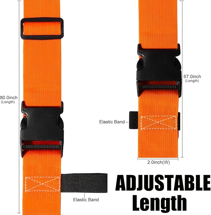 Luggage Straps for Suitcases TSA Approved-2 Pack Bright Personalized Luggage - Image 3