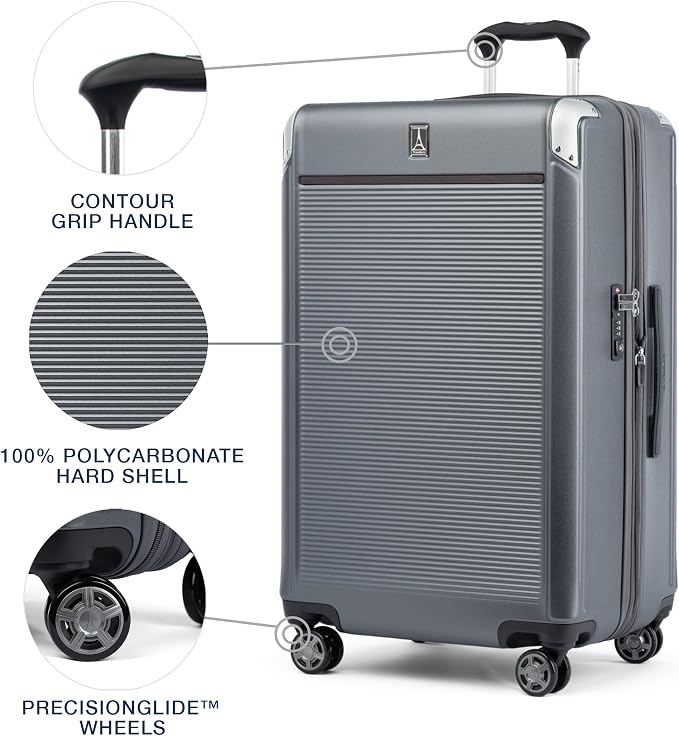 Travelpro Platinum Elite Hardside Expandable Checked Luggage, 8 Wheel Spinner - Image 3