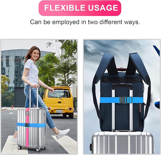 Luggage Straps for Suitcases TSA Approved, Travel Belt Suitcase Belt, Suitcase - Image 7
