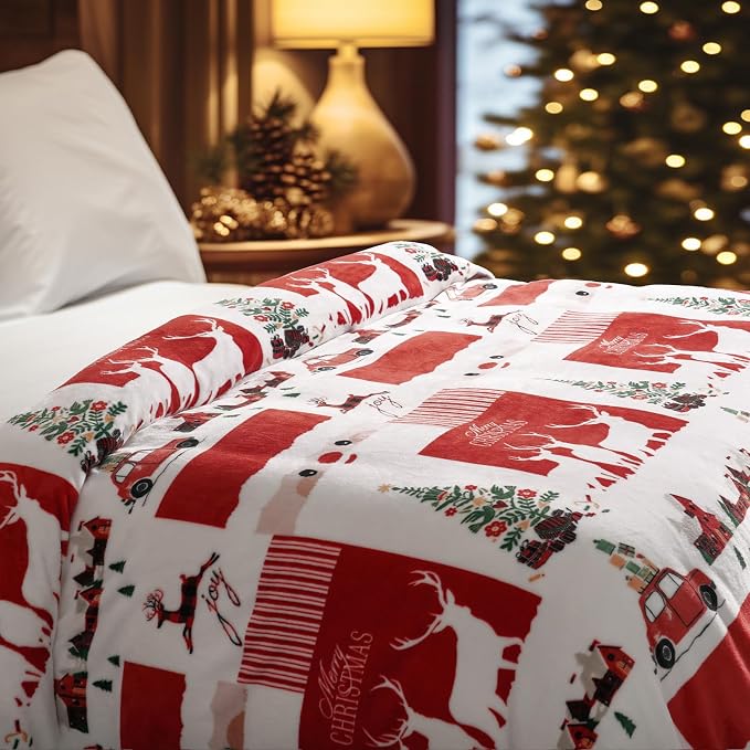 PHF Printed Fleece Blanket Twin Size, No Shed No Pilling Ultra Soft Plush Cozy - Image 5