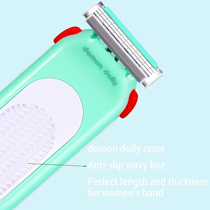 Domon dolly Razors for Women 6 Refills 3 Blades Shaver for Face Legs Bikini area - Image 4