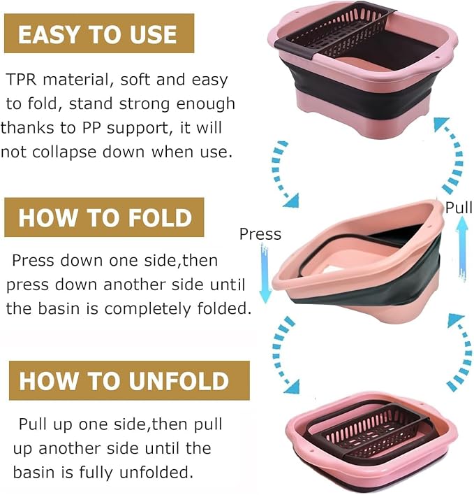 2.98 Gallon Collapsible Dish Basin - Image 2