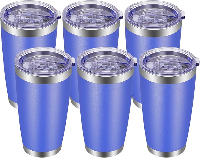 VEGOND 20oz Tumbler with Lid and Straw Stainless Steel Tumbler Cup Bulk Vacuum by VEGOND