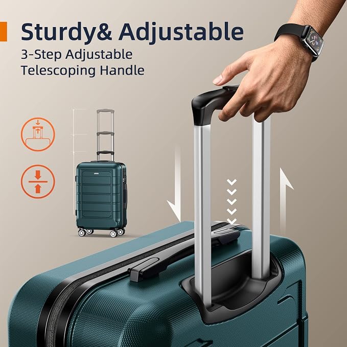 SHOWKOO Luggage Sets Expandable Suitcase Double Wheels TSA Lock - Image 6