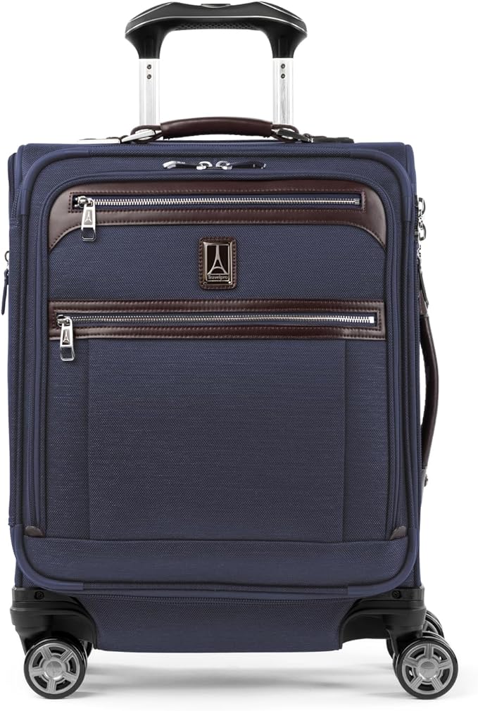 Travelpro Platinum Elite Softside Expandable Carry on Luggage, 8 Wheel Spinner by Travelpro