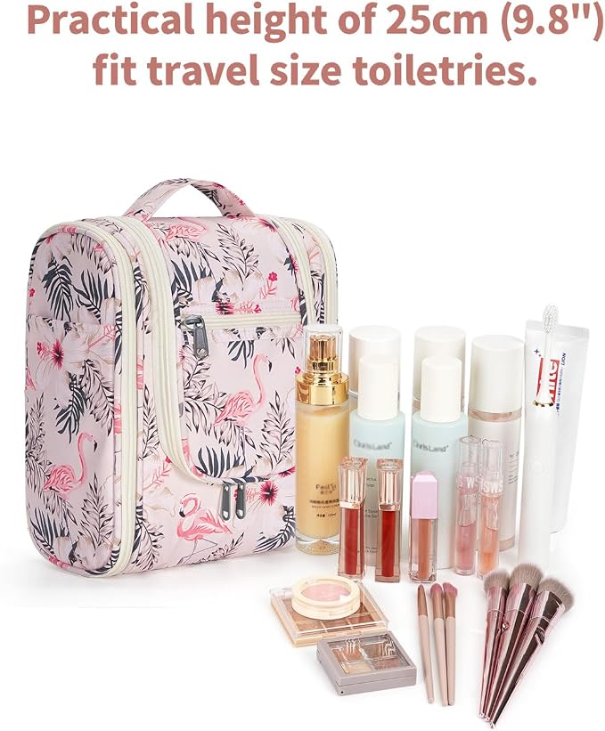 Narwey Small Hanging Toiletry Bag Women Travel Makeup Bag Organizer Toiletries - Image 4