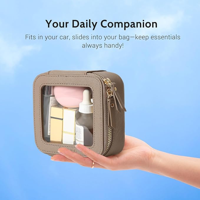 Aveniee Mini Clear Makeup Bag, Small Cosmetic Bags Travel Toiletry Pouch - Image 6