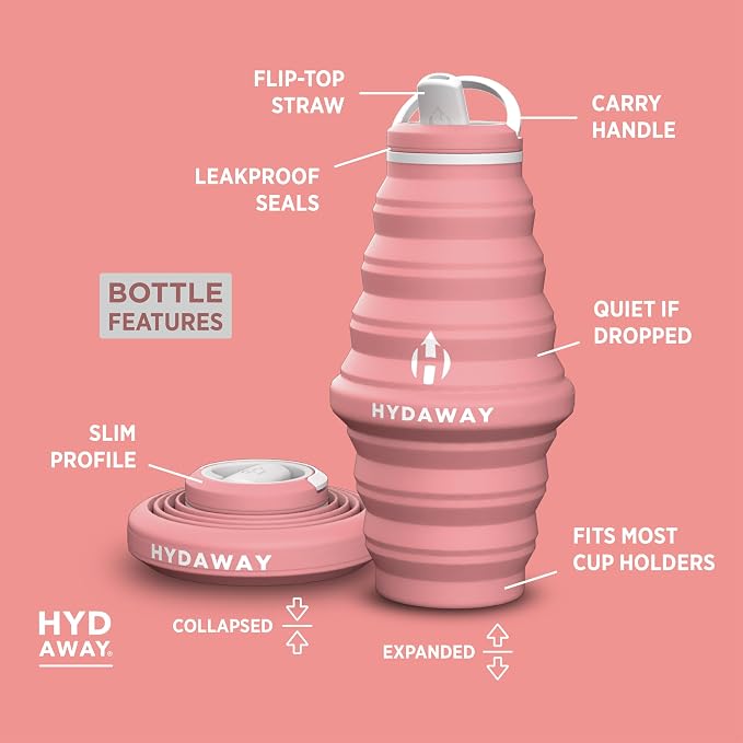 HYDAWAY 25oz Collapsible Water Bottle - Image 5