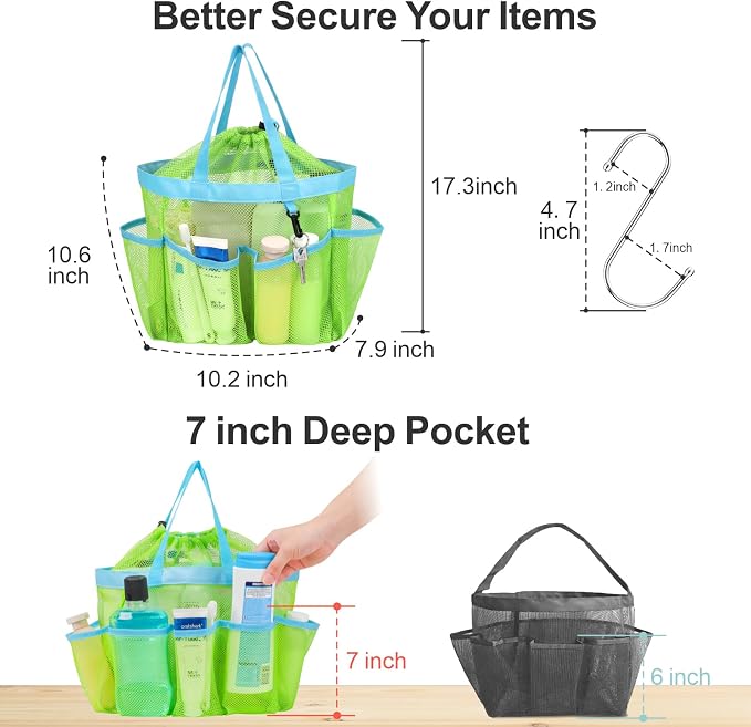 F-color Mesh Shower Caddy Portable - Image 5