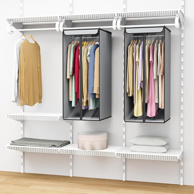 Univivi Garment Bags for Hanging Clothes, Large Clothes Storage Bags Closet - Image 6