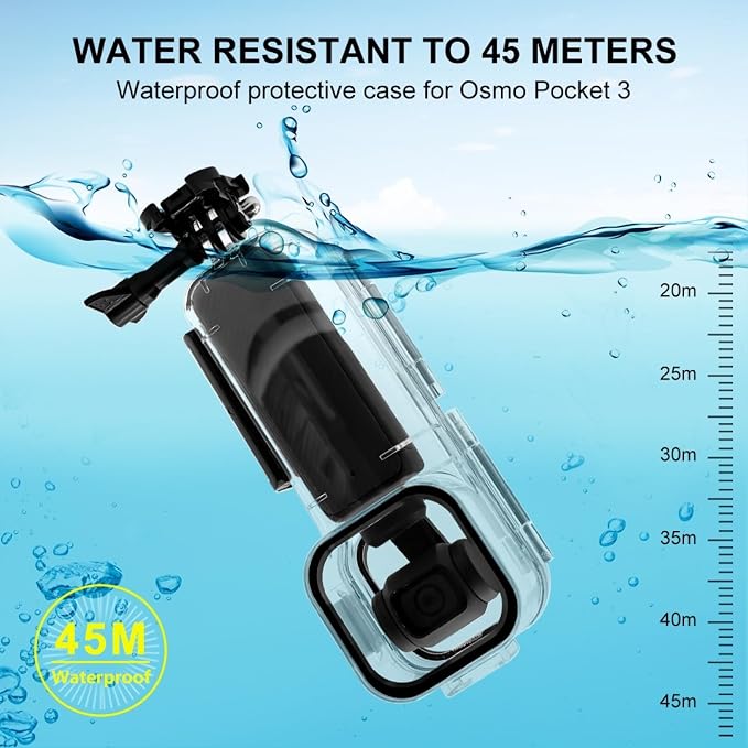 PULUZ 45M/147FT Diving Case for DJI Osmo Pocket 3 Underwater Waterproof Case - Image 6