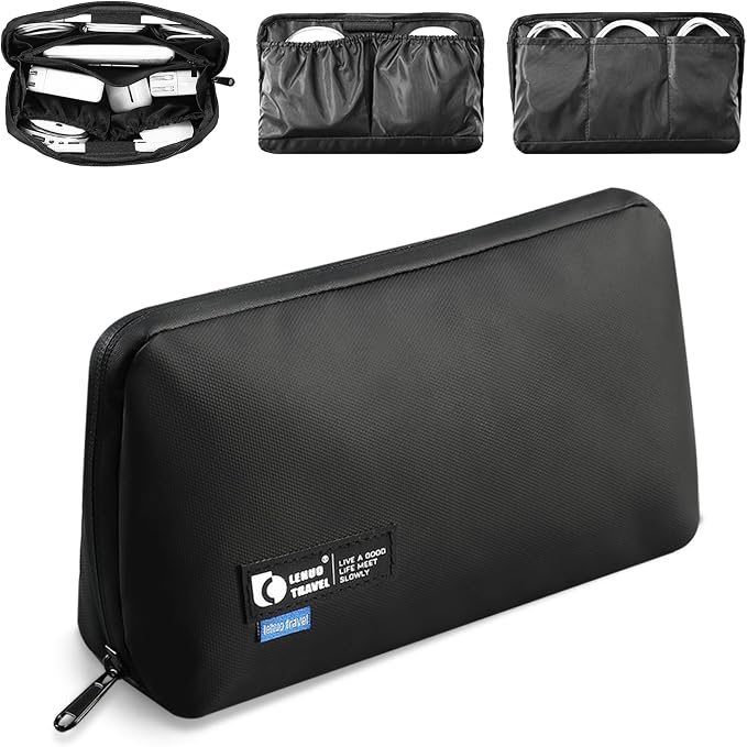 RIGHT AWAY Travel Tech Pouch，Waterproof Cord Case，Electronics Organizer Travel by Unknown