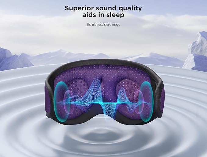 LC-dolida Sleep Mask with Bluetooth Headphones Bluetooth Sleep Mask Sleep - Image 5