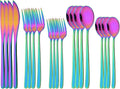 20 Pieces Silverware Set 304 Stainless Steel, Healthy & Eco-Friendly Silver by Uniturcky